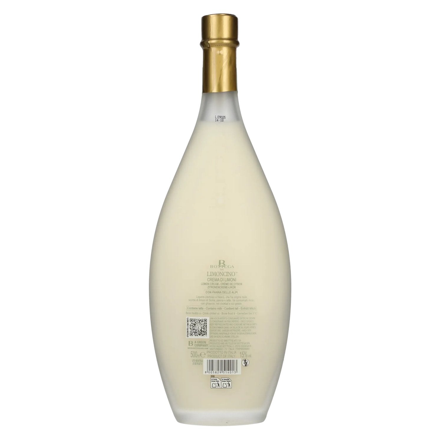 Bottega Crema di Limoni lemon cream liqueur detail