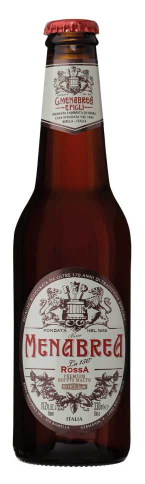 Menabrea La Gamma Rossa beer bottle